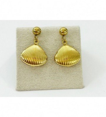 Pendientes acero Dorado...