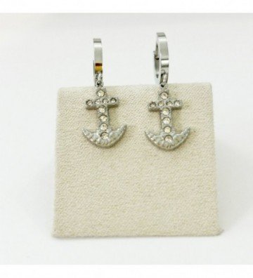 Pendientes acero Plateado...