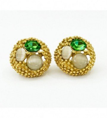 Pendientes acero Dorado...