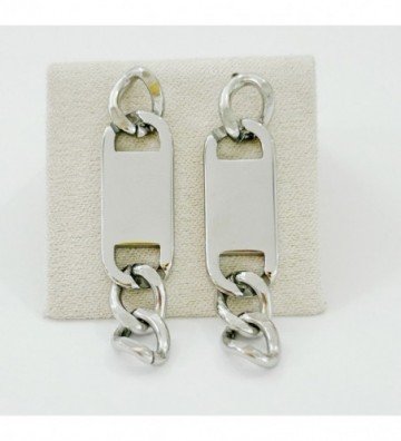 Pendientes acero Plateado...