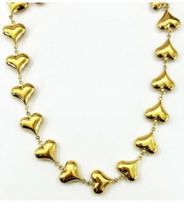 Collares acero Dorado...