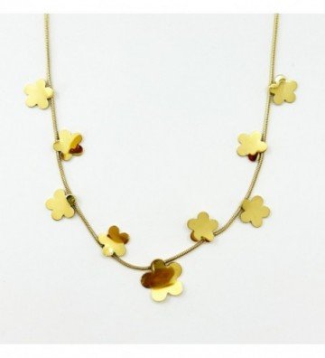 Collares acero Dorado...