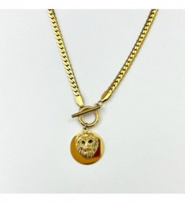 Collares acero Dorado...