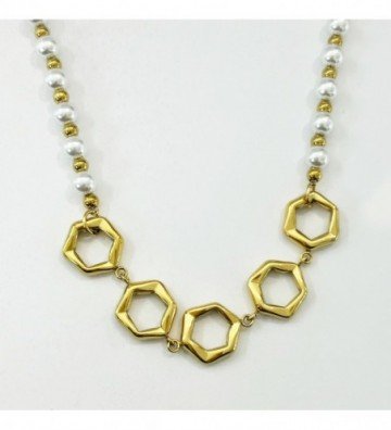 Collares acero Dorado...