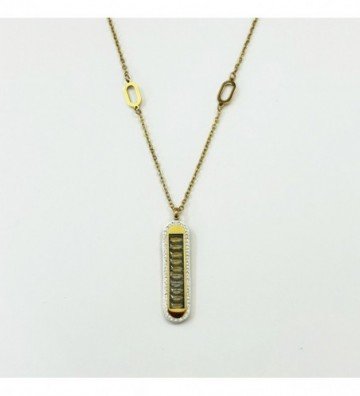 Collares acero Dorado...