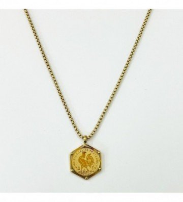 Collares acero Dorado...