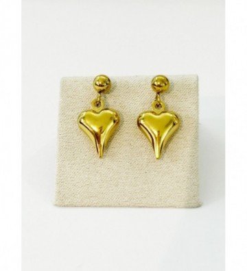 Pendientes acero Dorado...