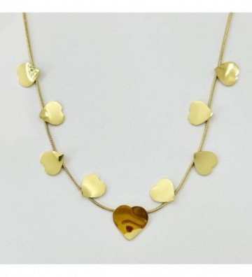 Collares acero Dorado...