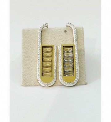 Pendientes acero Dorado...