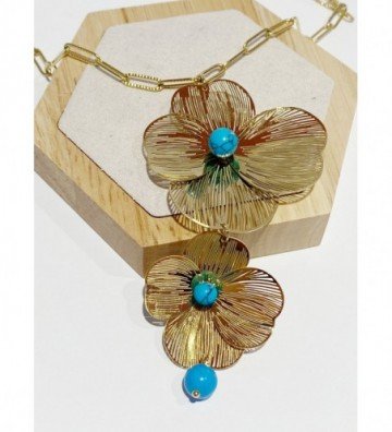 Collares acero Dorado...