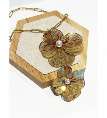 Collares acero Dorado...