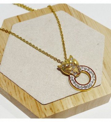 Collares acero Dorado...