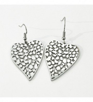 Pendientes acero Plateado...