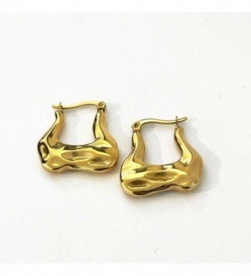 Pendientes acero Dorado...