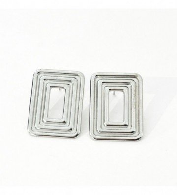 Pendientes acero Plateado...