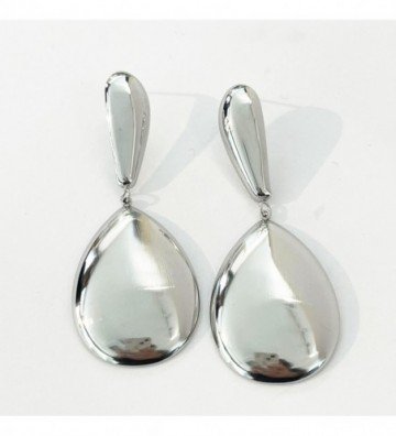 Pendientes acero Plateado...