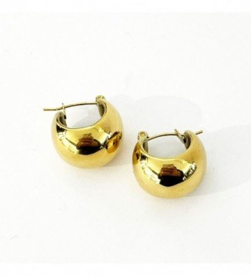 Pendientes acero Dorado...