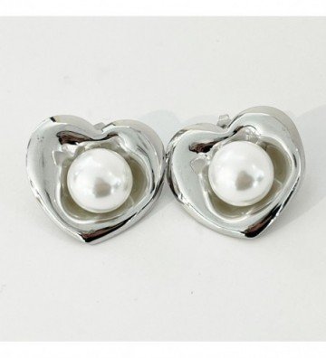 Pendientes acero Plateado...