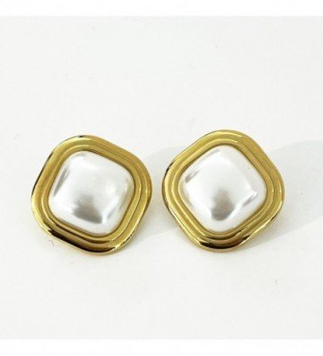 Pendientes acero Dorado...