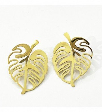 Pendientes acero Dorado...