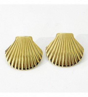 Pendientes acero Dorado...