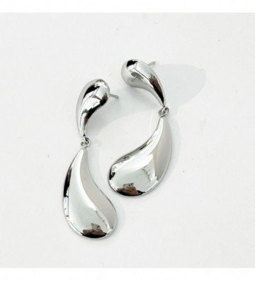 Pendientes acero Plateado...