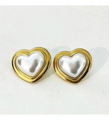 Pendientes acero Dorado...