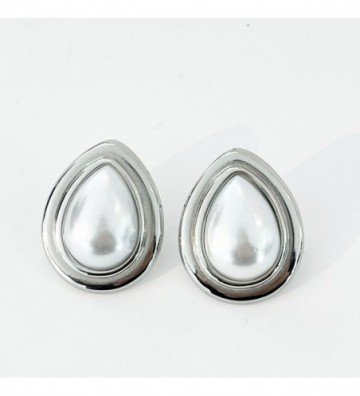 Pendientes acero Plateado...