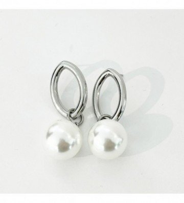 Pendientes acero Plateado...