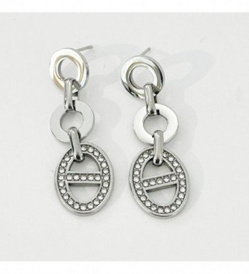 Pendientes acero Plateado...