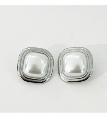 Pendientes acero Plateado...