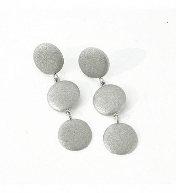 Pendientes acero Plateado...
