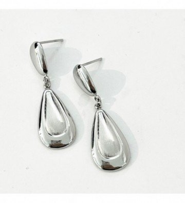 Pendientes acero Plateado...