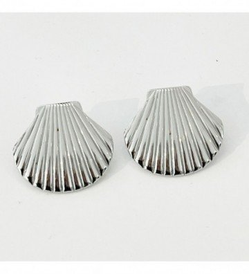 Pendientes acero Plateado...