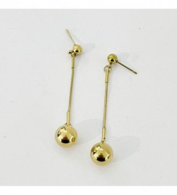 Pendientes acero Dorado...