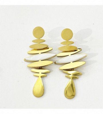 Pendientes acero Dorado...