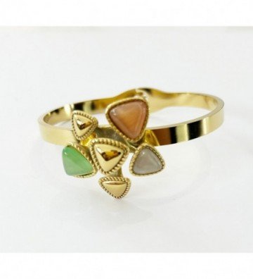 Pulseras brazaletes acero...