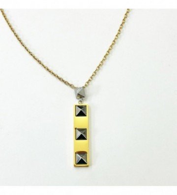 Collares acero Dorado...