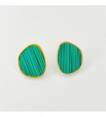 Pendientes acero Dorado...