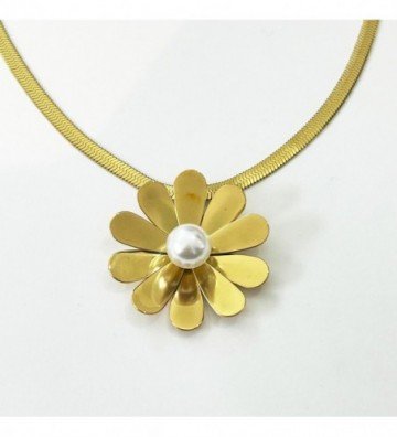 Collares acero Dorado...