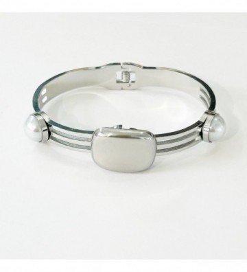 Pulseras brazaletes acero...