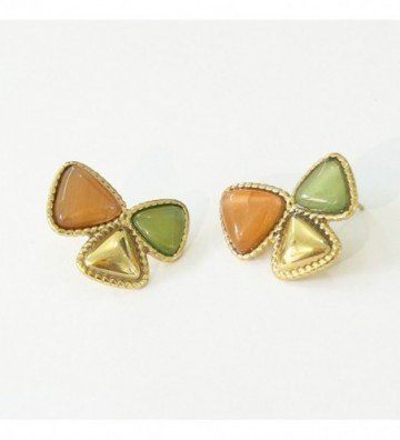 Pendientes acero Dorado...