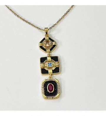 Collares acero Dorado...