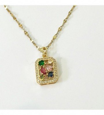 Collares acero Dorado...