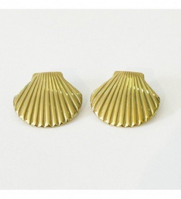 Pendientes acero Dorado...