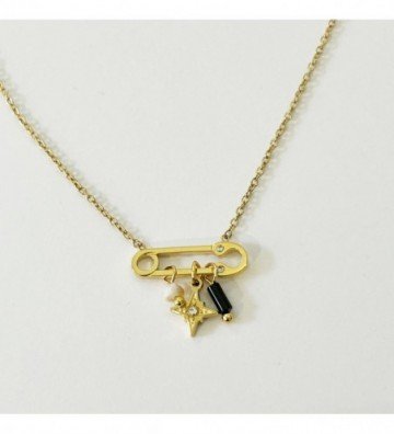 Collares acero Dorado...