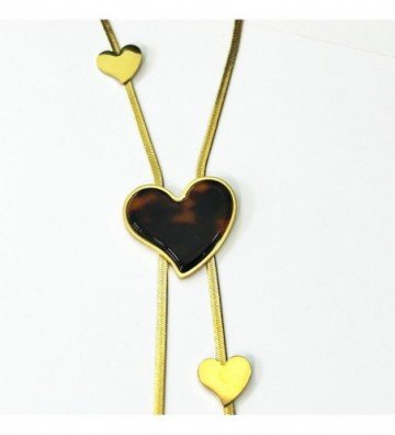 Collares acero Dorado...