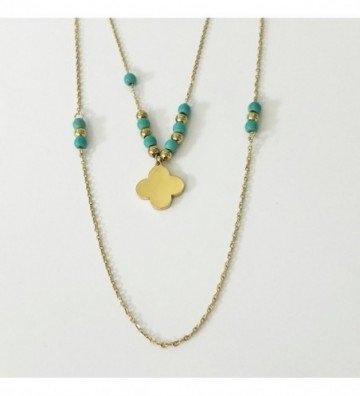 Collares acero Dorado...