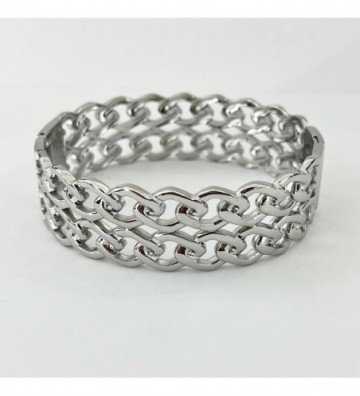 Pulseras brazaletes acero...