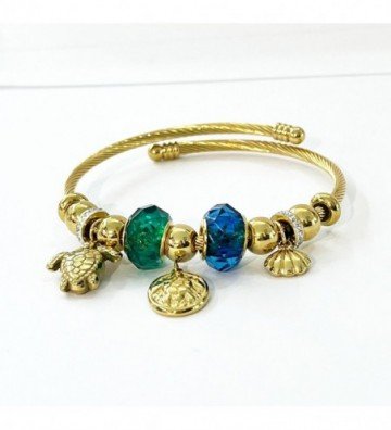 Pulseras brazaletes acero...